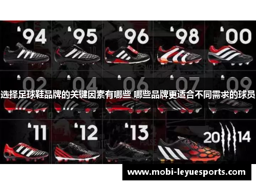 选择足球鞋品牌的关键因素有哪些 哪些品牌更适合不同需求的球员