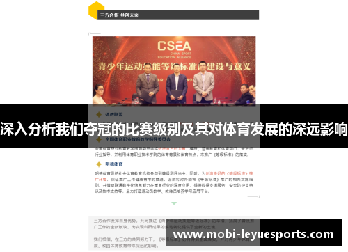 深入分析我们夺冠的比赛级别及其对体育发展的深远影响